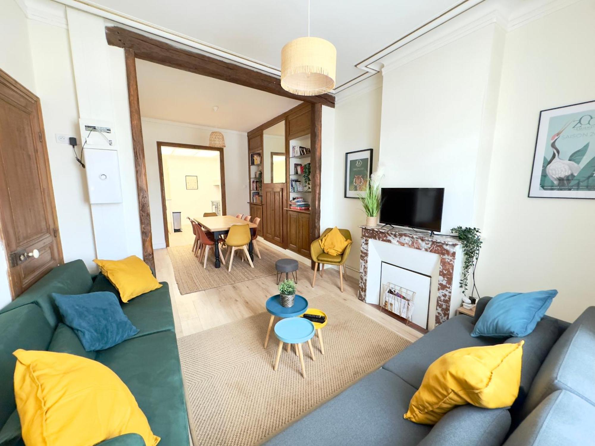 4 Chambres - Grande Maison - Parking - Jardin 아미앵 외부 사진