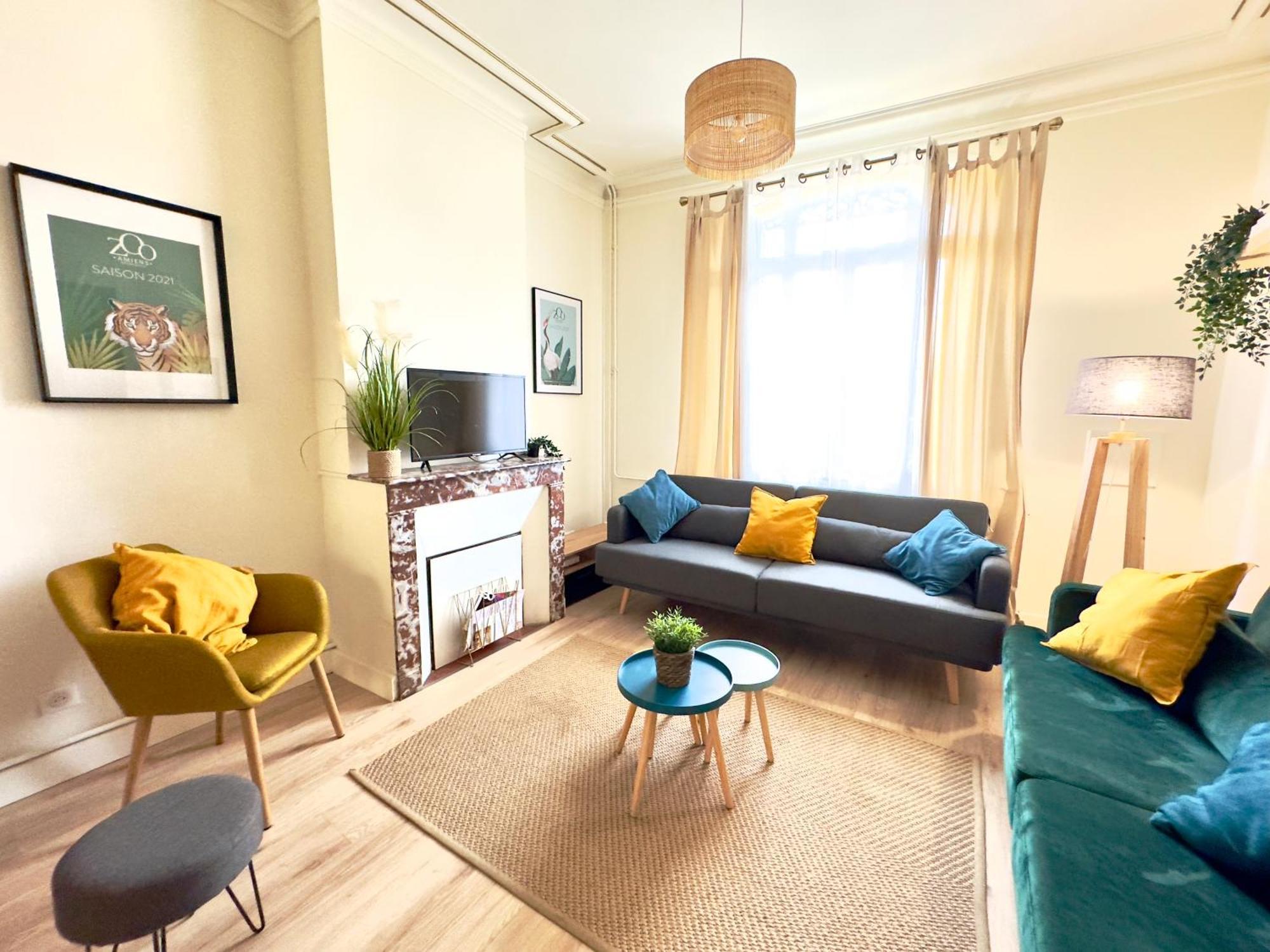 4 Chambres - Grande Maison - Parking - Jardin 아미앵 외부 사진